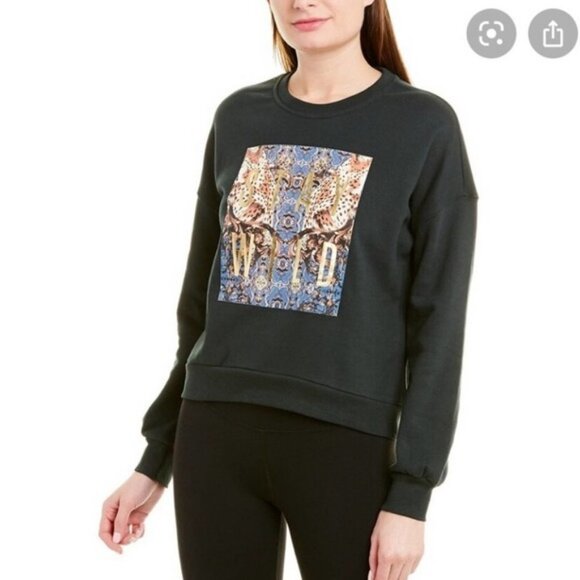 Betsey Johnson Stay Wild Sweatshirt Large - Picture 6 of 6